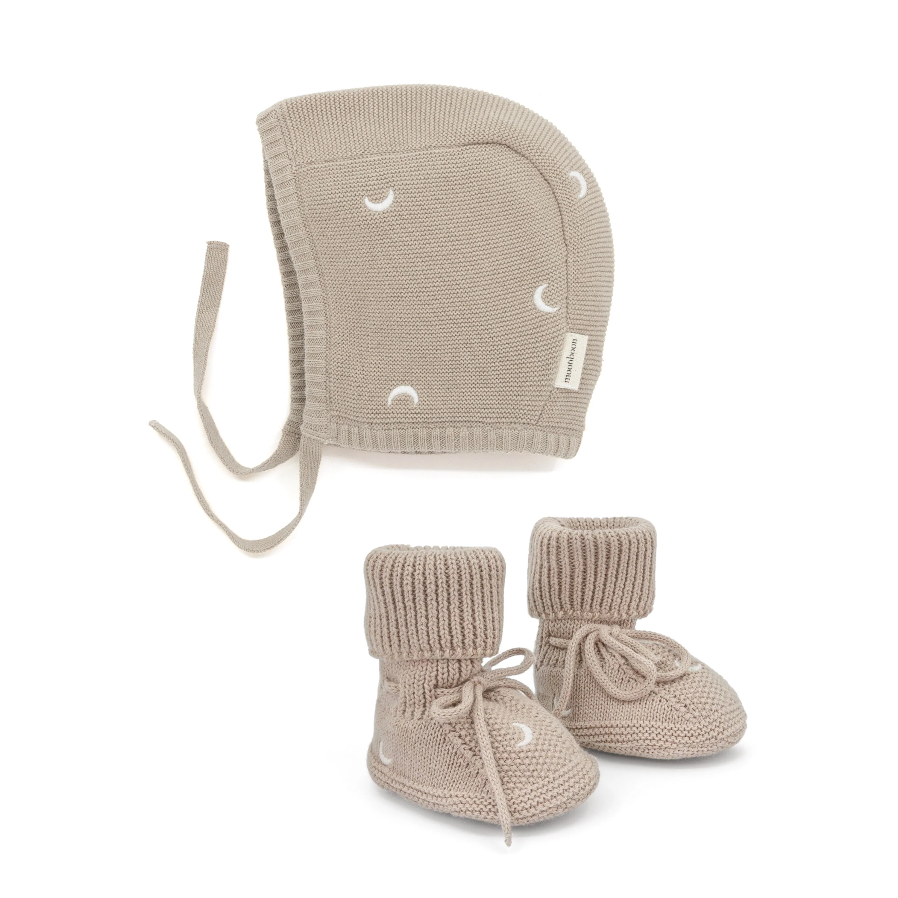 Strikket kyse & booties - gaveeske - Image 7