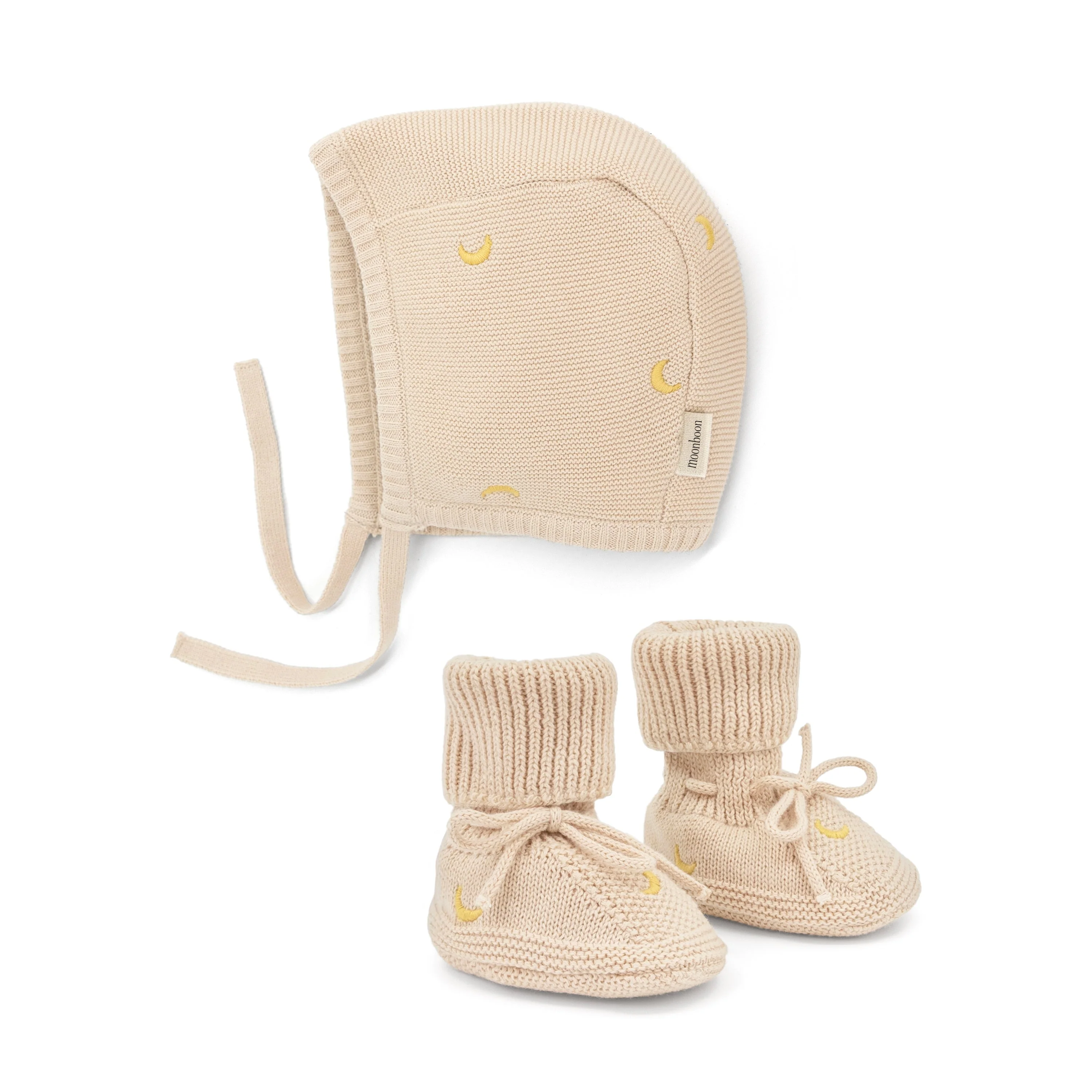 Strikket kyse & booties - gaveeske - Image 8
